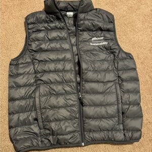 Weatherproof 32 Degree Heat Gray Puffer Vest for Men Lg